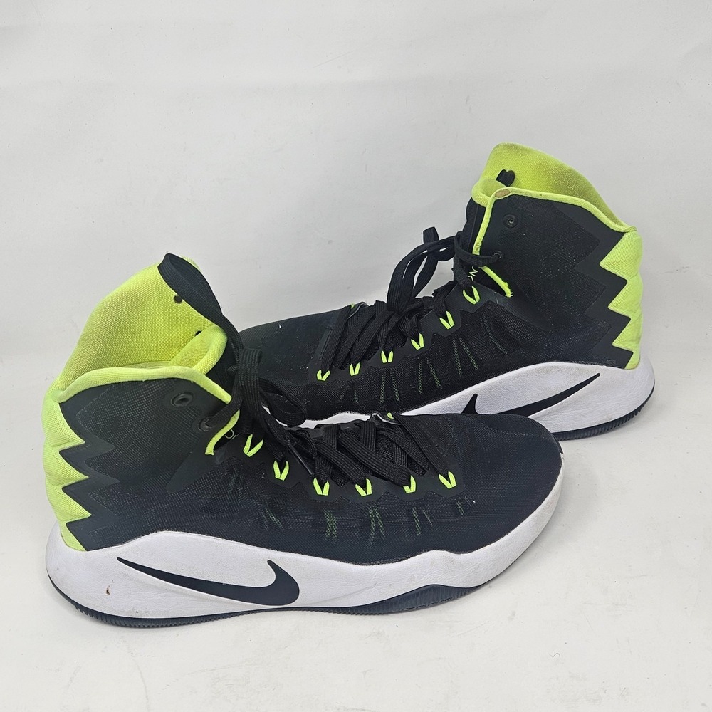 Nike Men's Zoom Hyperdunk 2016 Basketball Shoes Black Green Size 8.5 844359-007 - Picture 4 of 11